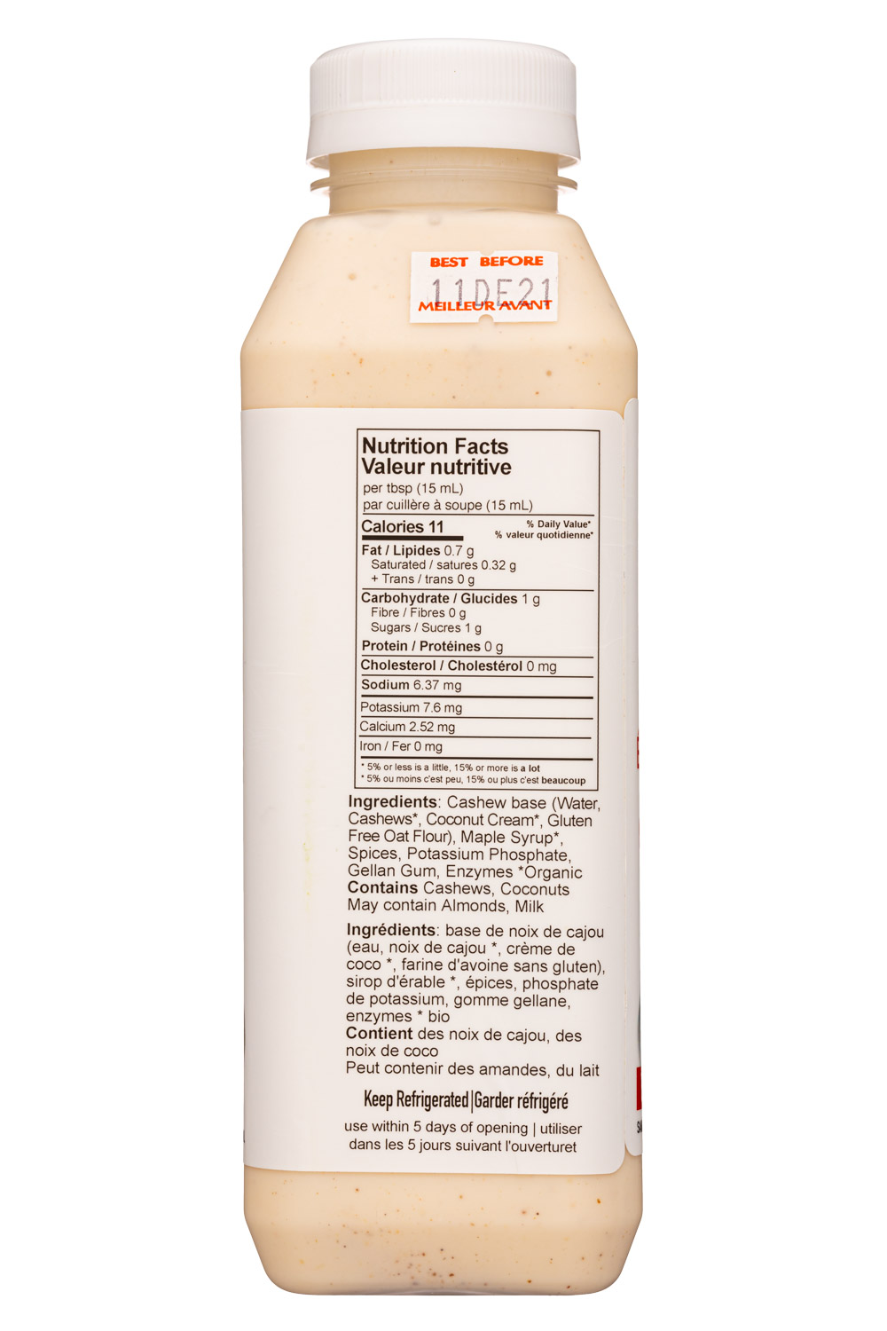 Plant Veda: PlantVeda-500ml-2022-CashewCreamer-ChaiSpice-Facts
