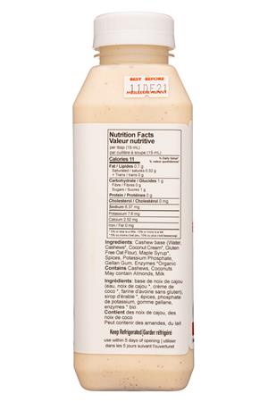Plant Veda: PlantVeda-500ml-2022-CashewCreamer-ChaiSpice-Facts