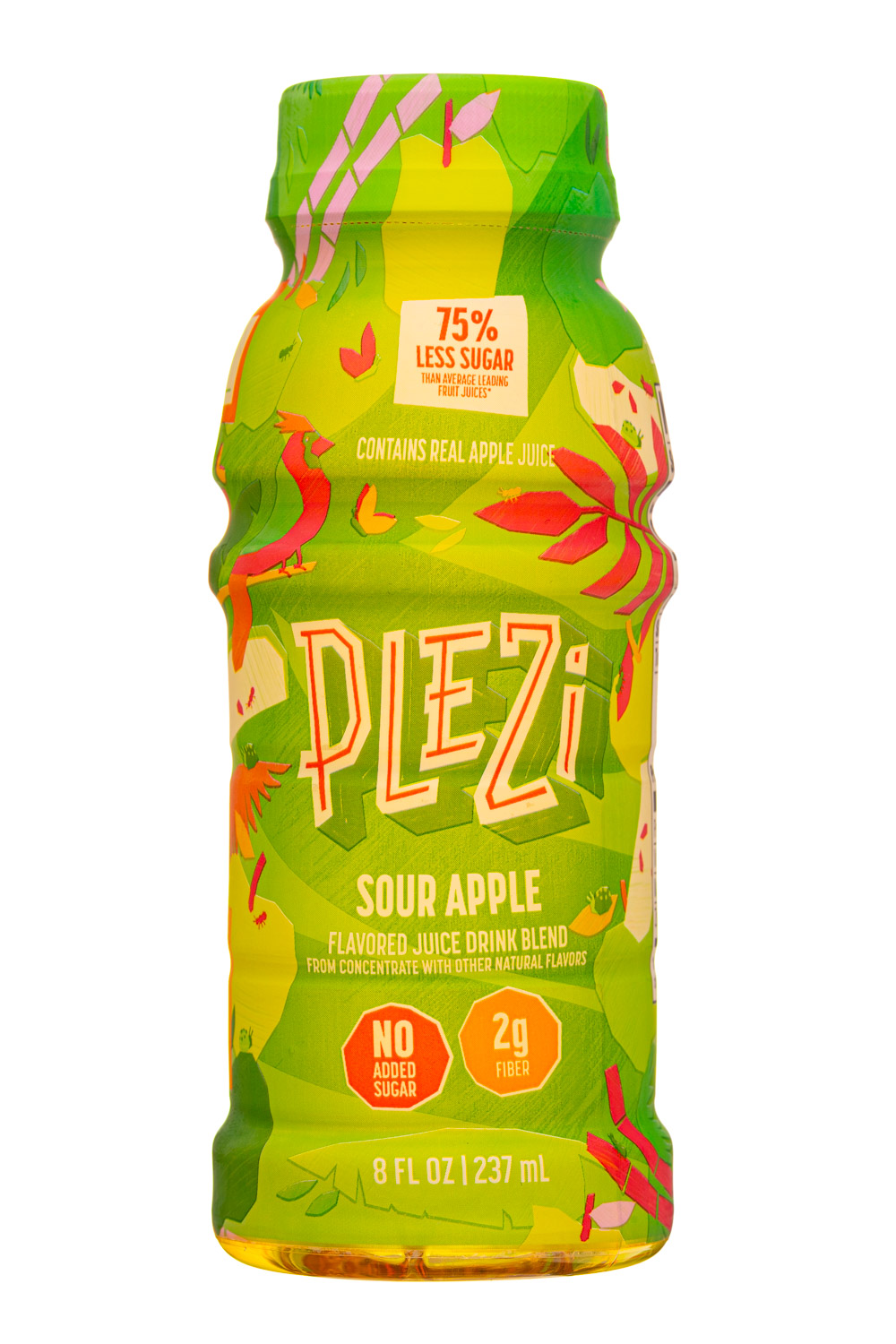 Plezi: Plezi-8oz-2024-Juice-SourApple-Front