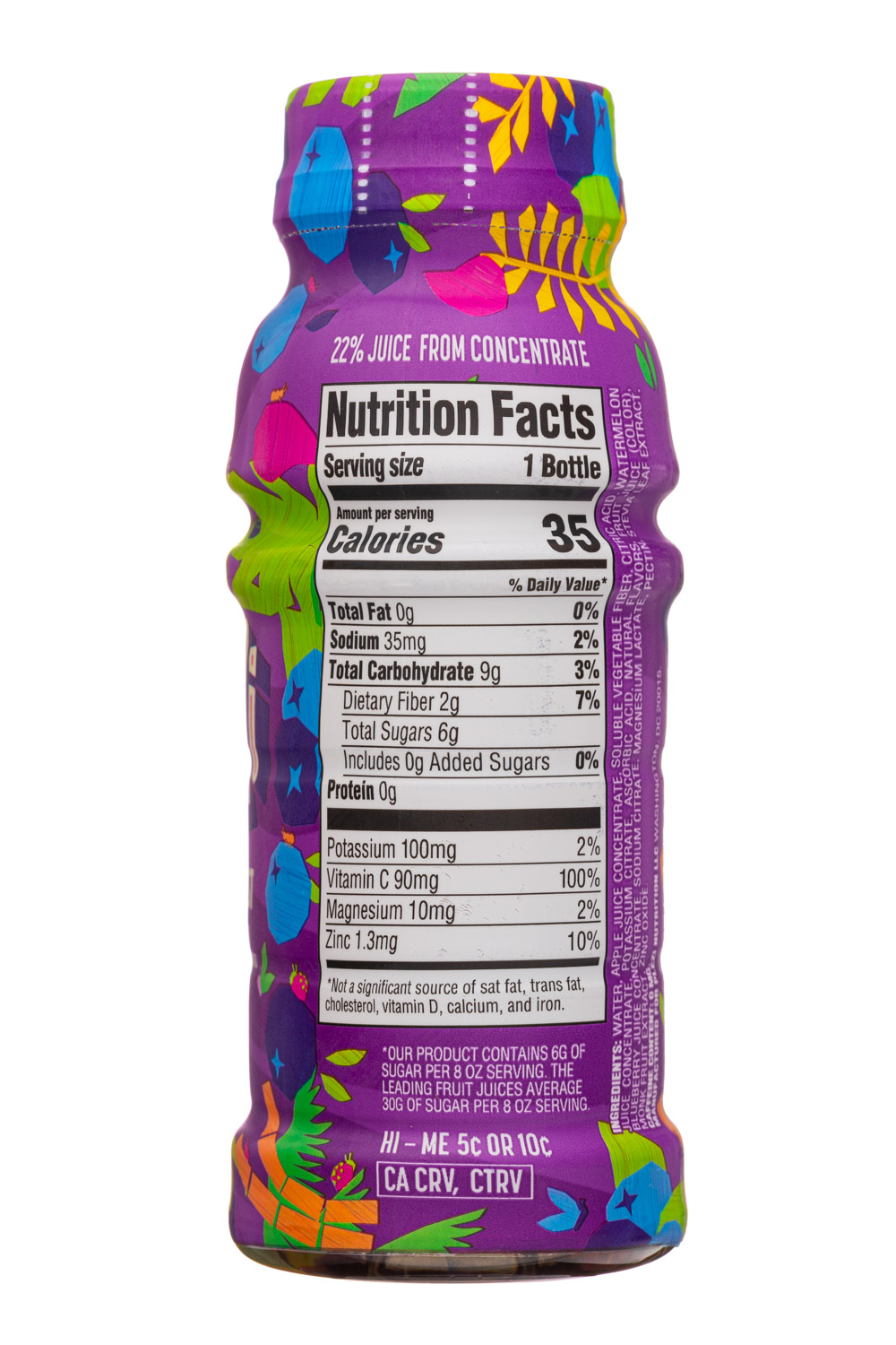 Plezi: Plezi-8oz-2024-Juice-BluebBlast-Facts