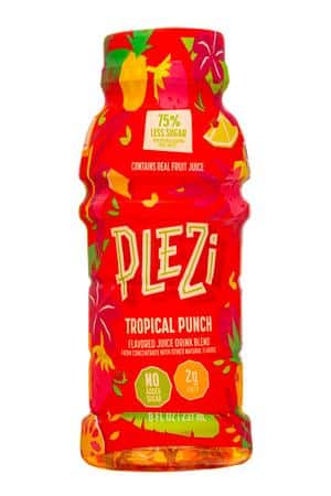 Plezi: Plezi-8oz-2024-Juice-TropicalPunch-Front