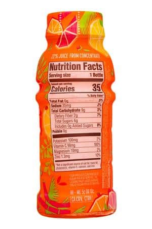 Plezi: Plezi-8oz-2024-Juice-OrangeSmash-Facts
