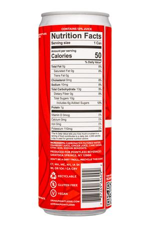 Pointless: Pointless-12oz-2023-GingerAle-Cranberry-Facts