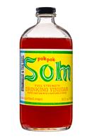 Pok Pok Som: PokPok-Som-DrinkingVinegar-16oz-StrawberryThaiBasil-Front