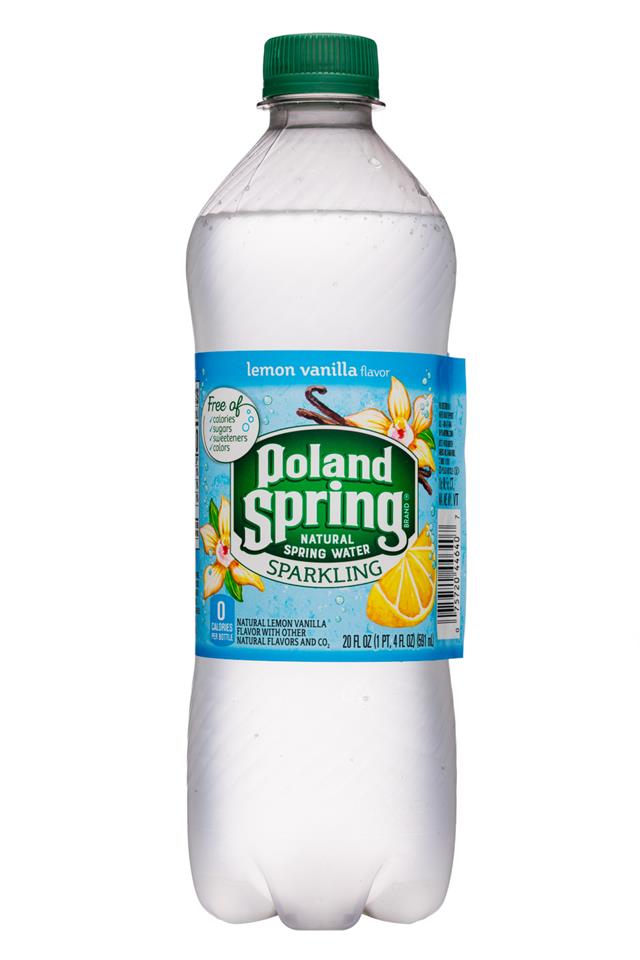 Poland Spring Nature's Blend: PolandSpring-20oz-Sparkling-LemonVanilla-Front