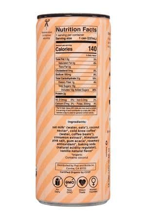 Pop & Bottle: PopAndBottle-8oz-2024-CB-OatLatte-Snickerdoodle-Facts