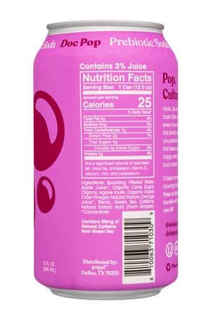 Poppi: Poppi-12oz-2022-PrebioticSoda-DocPop-Facts