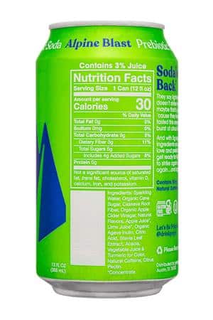 Poppi: Poppi-12oz-2025-Soda-AlpineBlast-Facts