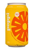 Poppi: Poppi-12oz-5gSugarPrebioticSoda-PineappleTurmeric-Front