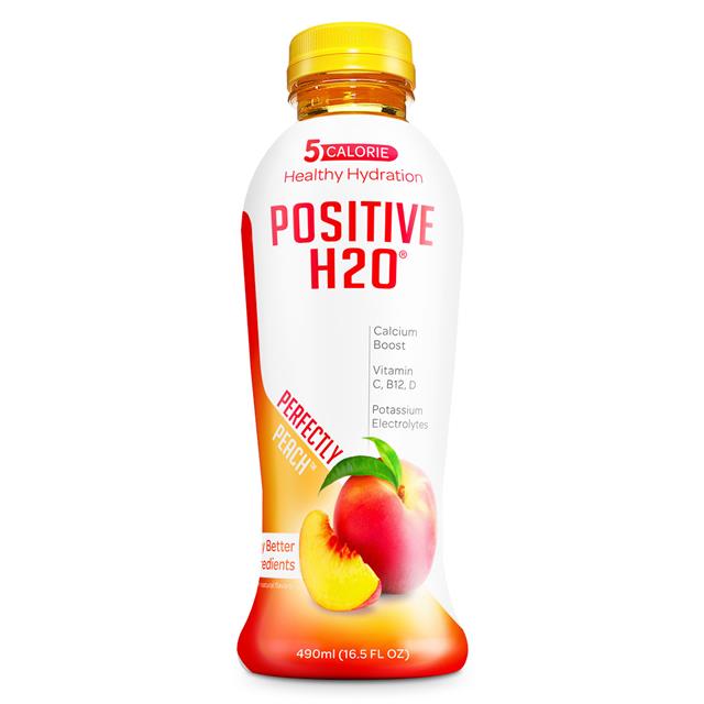 Positive Beverage: PositiveH20-17oz-Peach