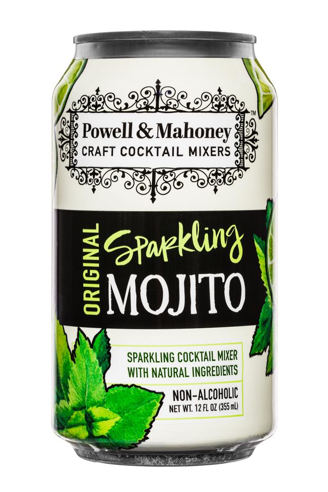 Powell & Mahoney: PowelMahoney-SparklingMixer-12oz-SparklingMojito-Front