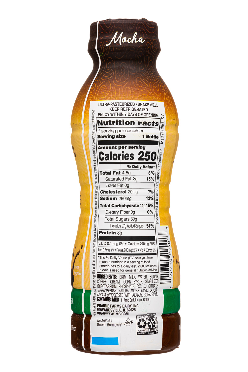 Prairie Farms: PrairieFarms-14oz-2024-IcedCoffee-Mocha-Facts