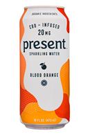 Present: Present-16oz-SparklingWater-CBD-BloodOrange-Front