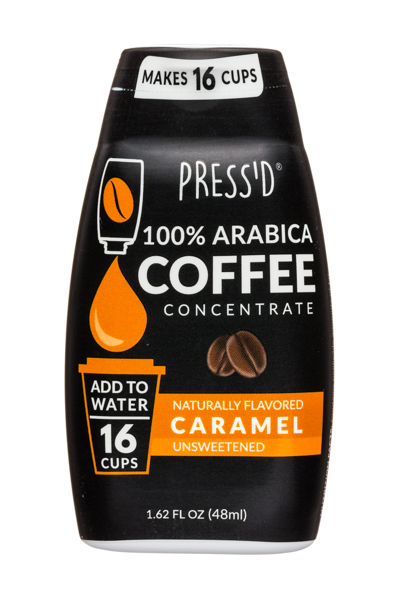 Press'd Coffee: Pressd-2oz-CoffeeConcentrate-Caramel-Front