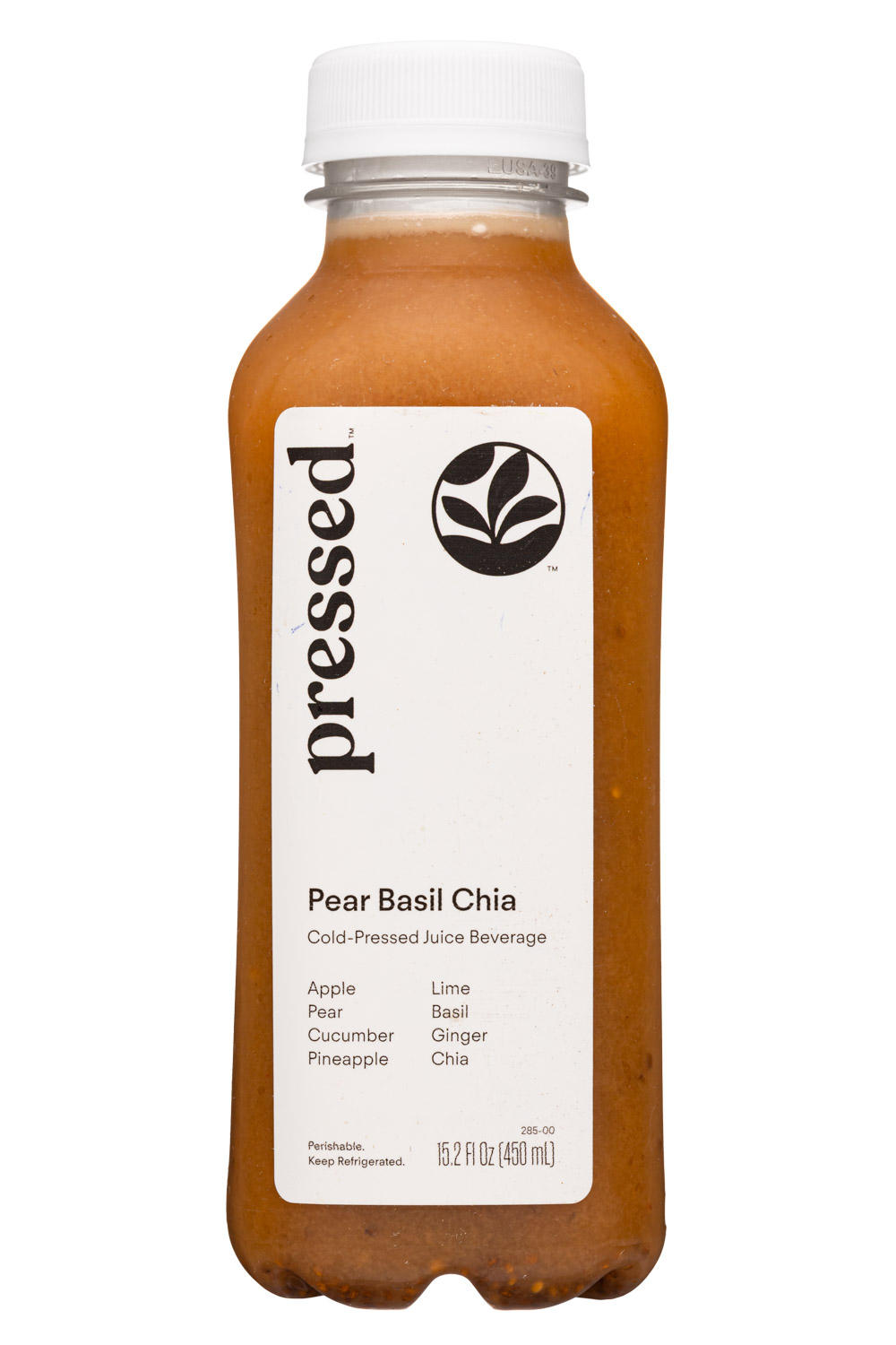 Pear Basil Chia - Cold-Pressed Juice Beverage 2023