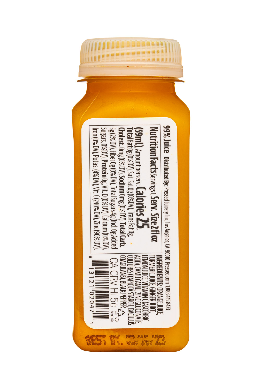 Pressed Juicery: Pressed-2oz-2023-Immunity-Facts