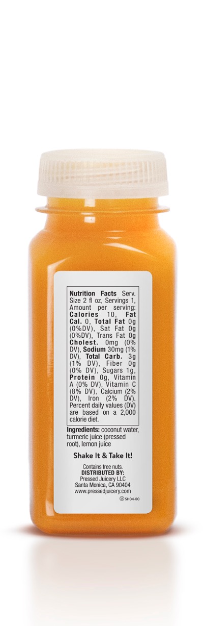 Pressed Juicery: Vitality - back