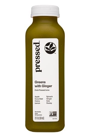 Pressed Juicery: Pressed-12oz-2021-Juice-Greens-Front