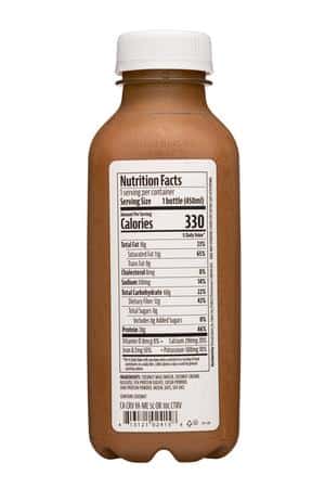 Pressed Juicery: Pressed-15oz-2024-ProteinSmoothie-DarkChoc-Facts