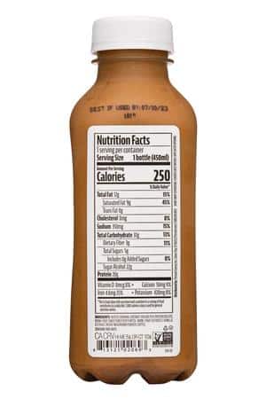 Pressed Juicery: Pressed-15oz-2023-CoffeeProteinSmoothie-Facts