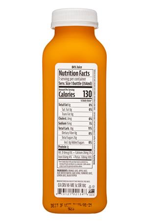 Pressed Juicery: Pressed-12oz-2021-Juice-Orange-Facts