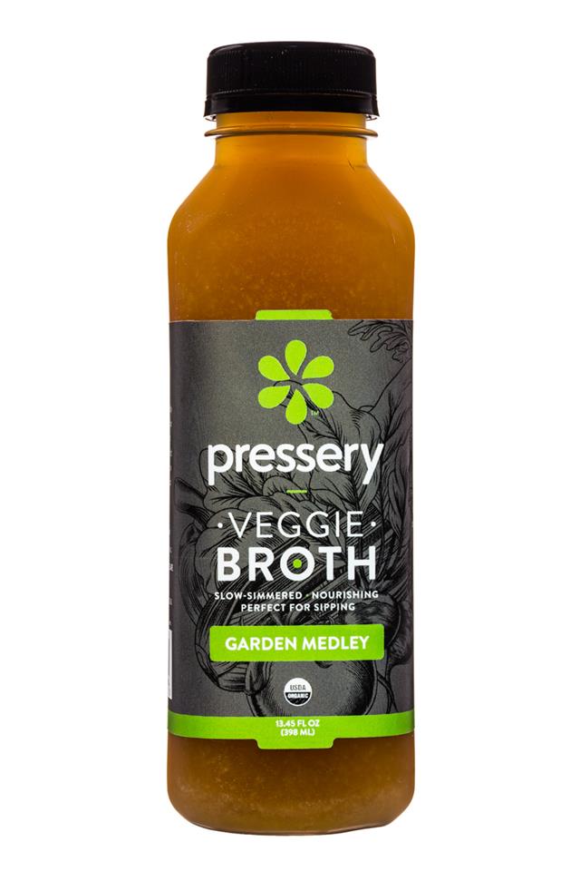 Pressery Bone Broth: Pressery-13oz-Broth-GardenMedley-Front