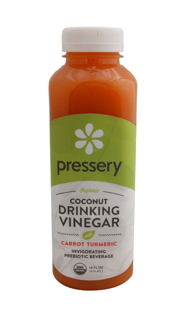 Pressery Coconut Drinking Vinegar: PresseryCarrotTurmeric_front