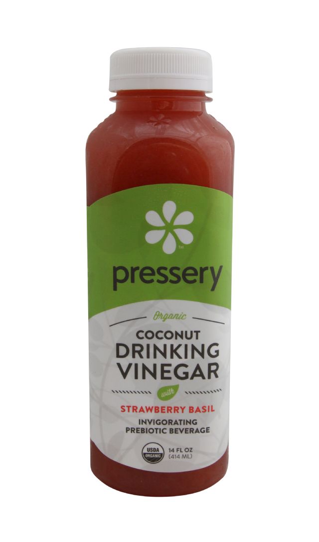 Pressery Coconut Drinking Vinegar: PresseryStrawberryBasil_front