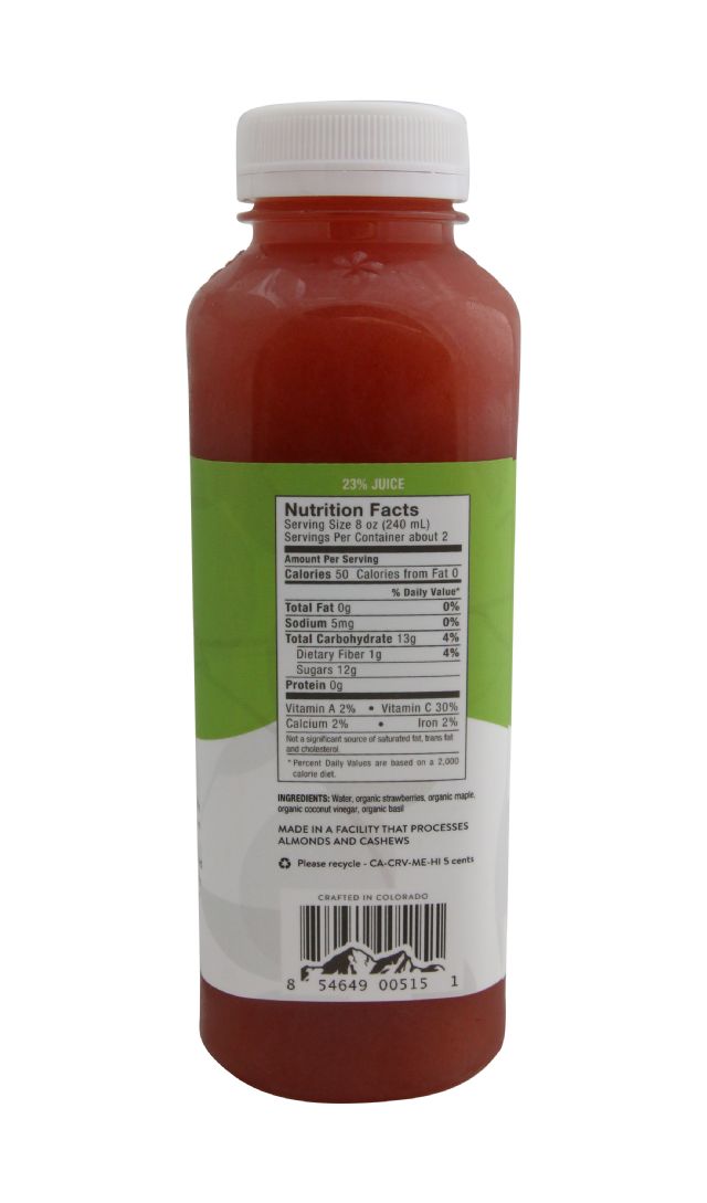 Pressery Coconut Drinking Vinegar: PresseryStrawberryBasil_facts