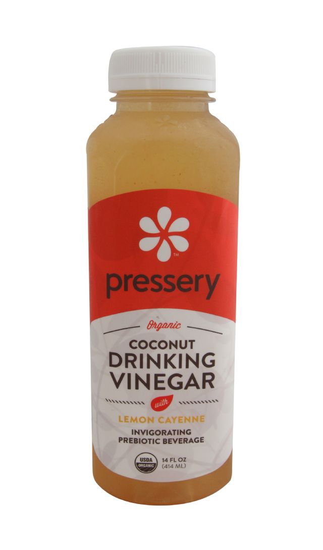 Pressery Coconut Drinking Vinegar: PresseryLemonCayenne_front