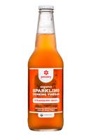 Pressery Sparkling Drinking Vinegars: Pressery-DrinkingVinegar-12oz-StrawberryBasil-Front