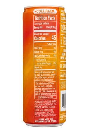 Pretty Tasty: PrettyTasty-12oz-2024-CollagenTea-Peach-Facts