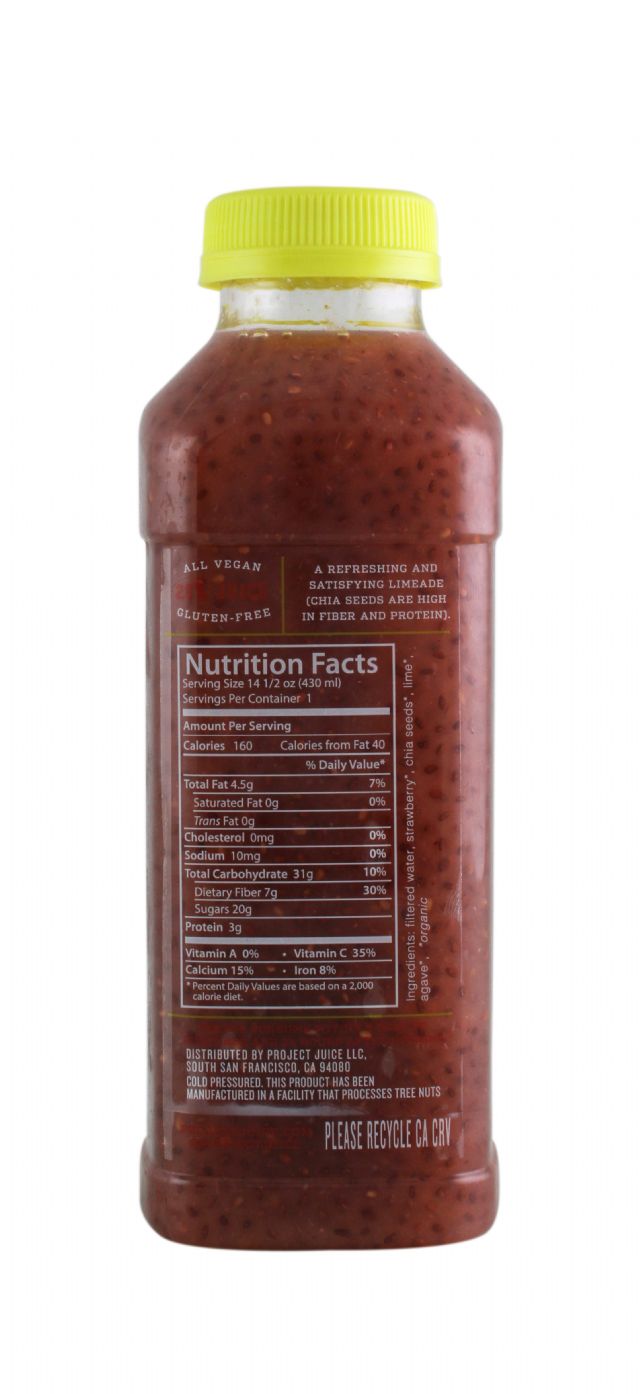 Project Juice: ProjectJuice StrawberryChia Facts