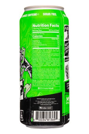 Prosupps: HydeEnergy-16oz-2022-EnergyDrink-LemonVoltageLime-Facts