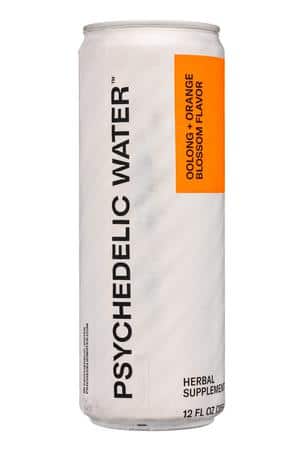 Psychedelic Water: PsychadelicWater-12oz-2022-HerbSupp-OolongOrangeBlossom-Front