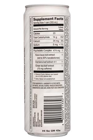 Psychedelic Water: PsychadelicWater-12oz-2021-HerbalSupp-HibiscusLime-Facts