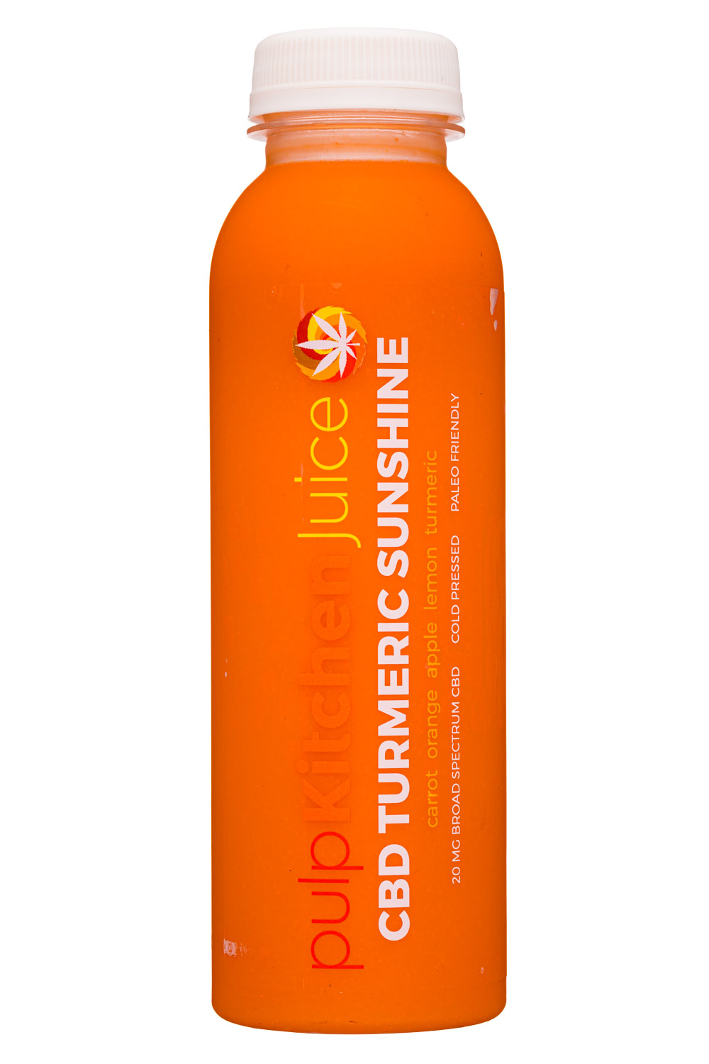 Pulp Kitchen Juice CBD: PulpKitchen-Juice-CBDTurmericSunshine-Front