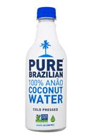 Pure Brazilian Coconut Water: PureBrazilian-CoconutWater-14oz-Front