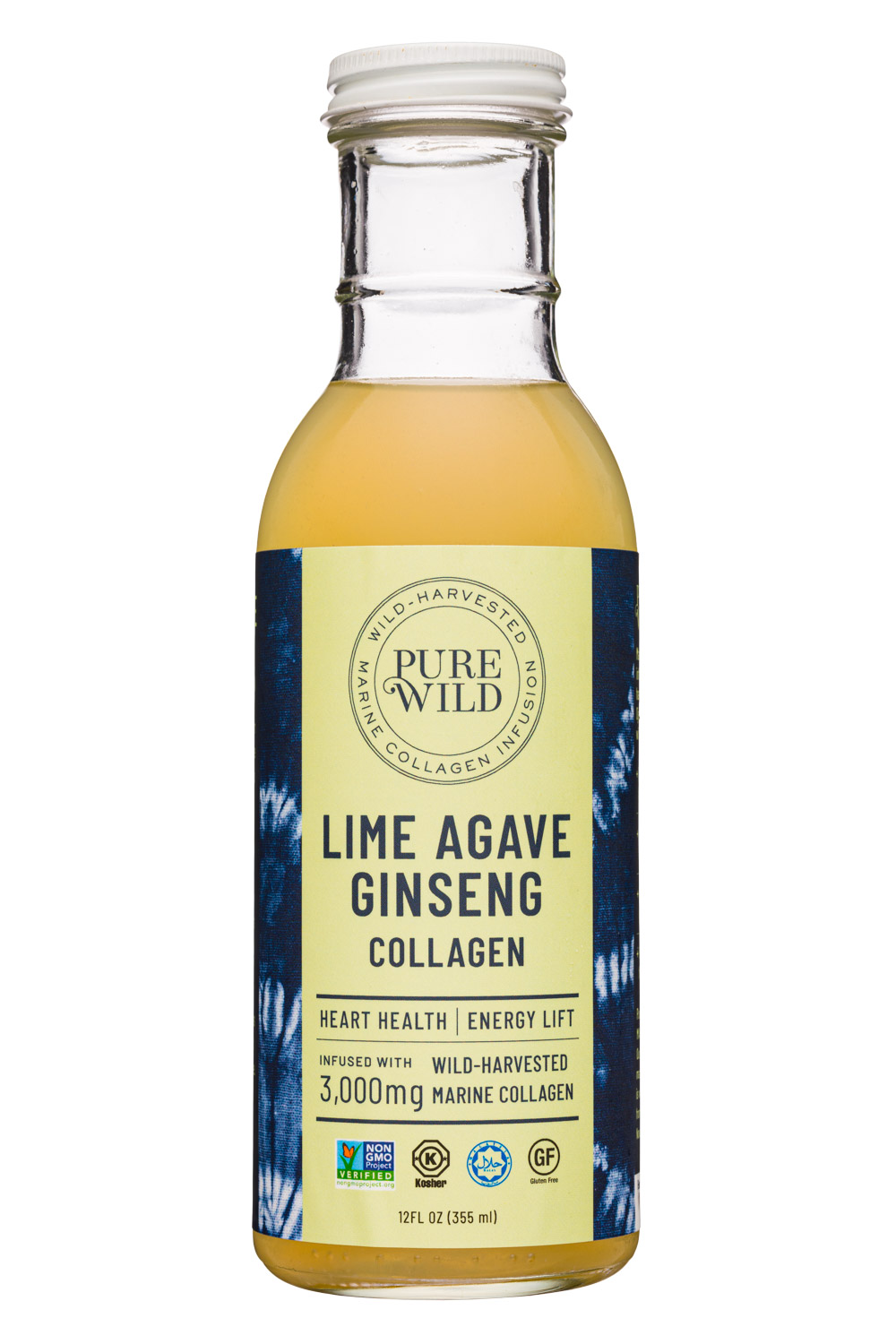 PureWild: PureWild-12oz-Collagen-LimeAgaveGinseng-Front