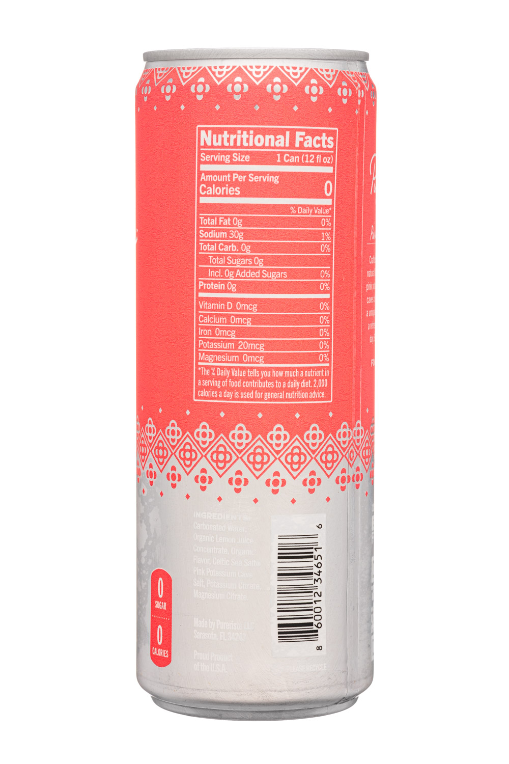 Purerista: Purerista-12oz-2025-Water-Grapefruit-Facts