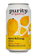 Purity Organic Sparkling: Purity-12ozCan-Sparkling-Lemon-Front