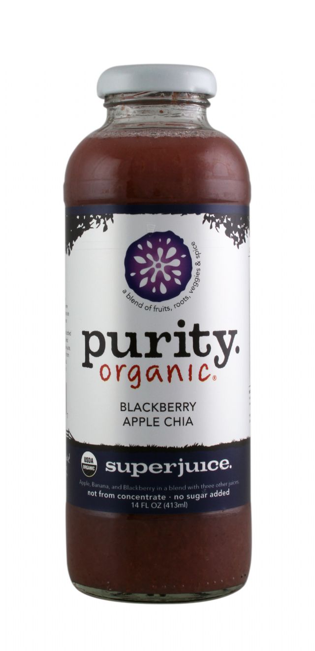 Purity Organic Superjuice: PurityOrganic BlackberryAppleChia Front