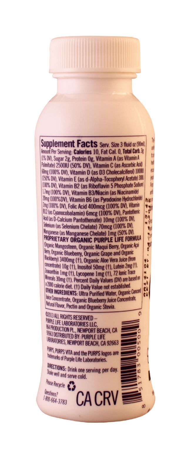 PURPS: Purps Vita Facts