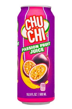 Push Soda: PushBeverages-17oz-2024-Juice-PassionFruit-Front