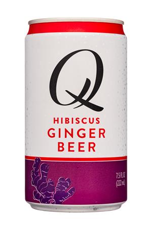 Q drinks: QDrinks-8oz-2021-GingerBeer-Hibiscus-Front
