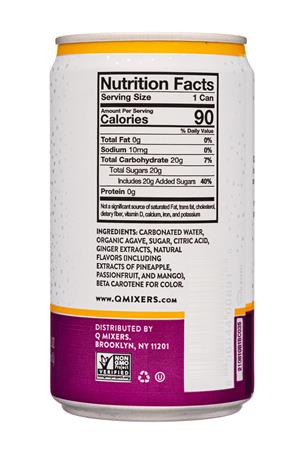 Q drinks: QDrinks-8oz-2021-GingerBeer-Tropical-Facts