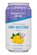 Queen City Hemp: QueenCityHemp-12oz-CBDSeltzer-LemonLavender-Front