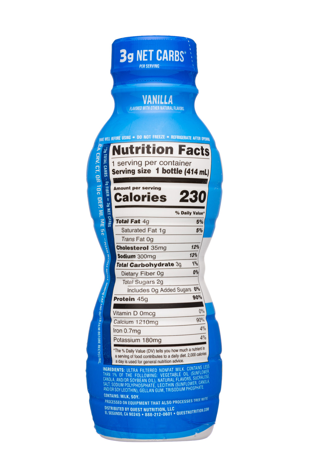Quest: Quest-14oz-2025-ProteinMilkshake-Vanilla-Facts