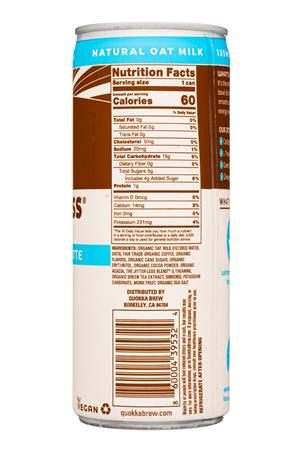 Quokka Brew Jitterless Coffee: Quokka-222ml-2022-CerealMilkLatte-Choc-Facts