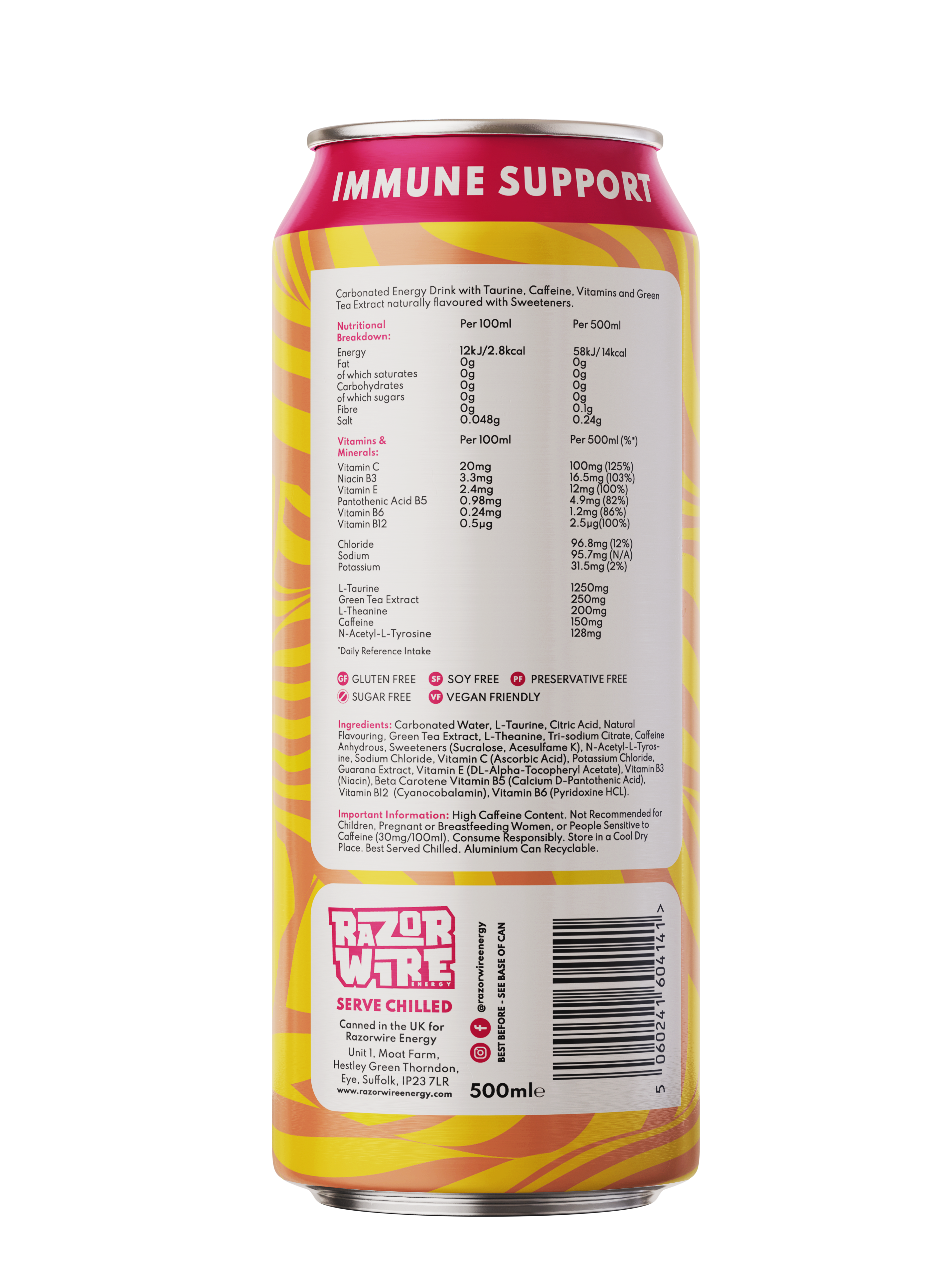 Razorwire Energy: Photo of Razorwire Smart Energy Tropical 500ml - Razorwire Energy (uploaded by company)
